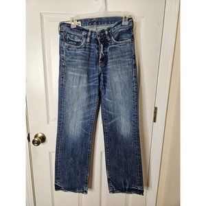 Abercrombie Fitch New York Horton  Jeans Womens 16x30 Blue Denim Button Fly